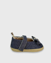 Baletas Sin Suela Denim Moño Melosos Niñas